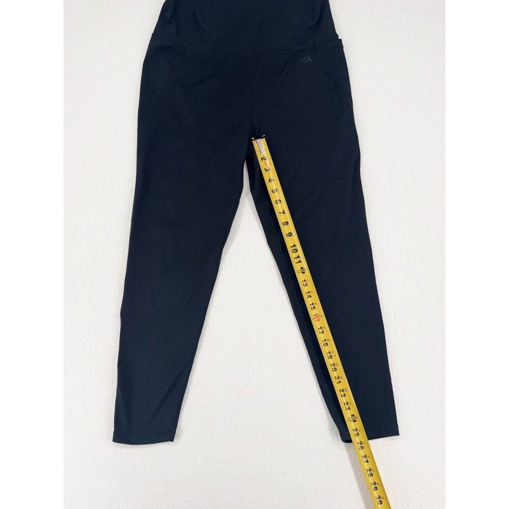 Adidas Womens Leggings 2XLT Black High Rise Tight Fit Athletic Tall - Picture 6 of 7
